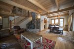 Gorgeous finishes with wood beams and floors